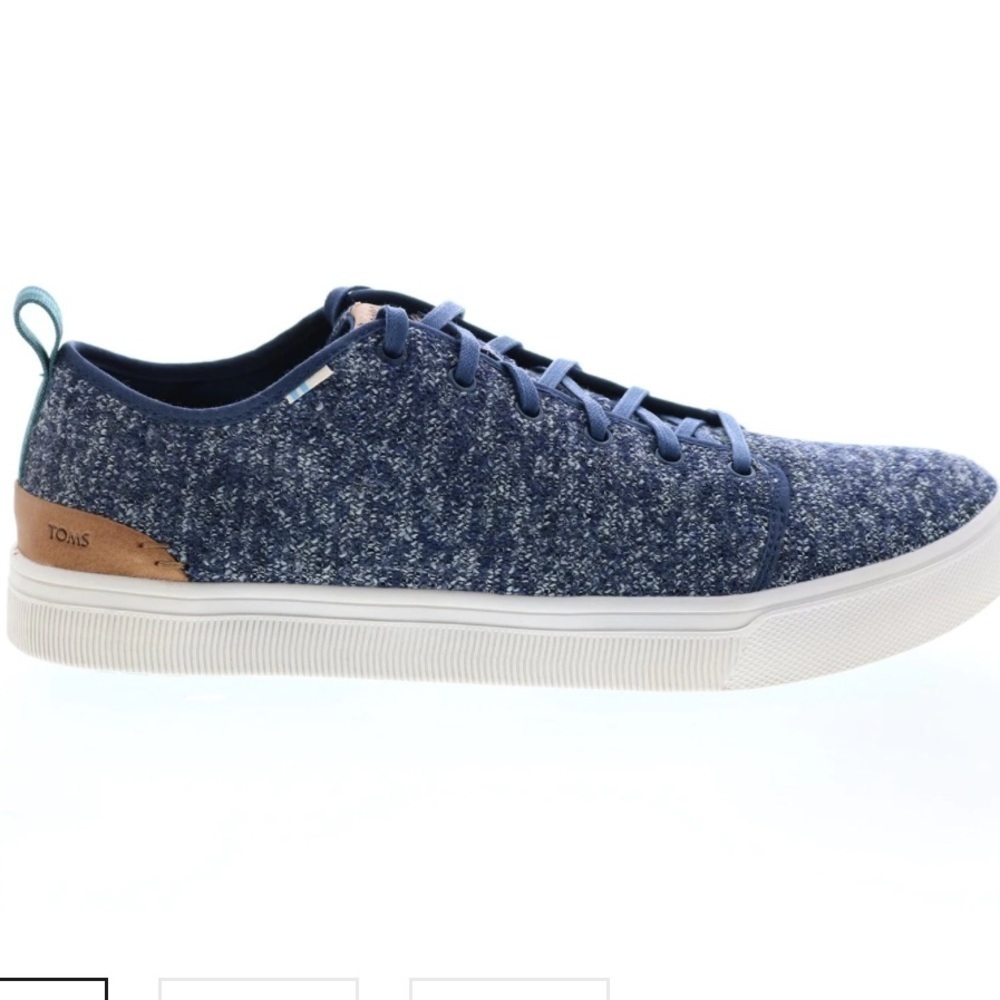 TOMS TRVL Lite Blue Canvas Lace Up Style Sneaker Sz 12 EUC